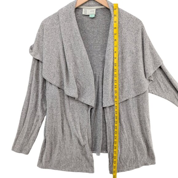 Saturday Sunday Anthropologie Open Cardigan Womens Grey Long Sleeve Sweater Sz S - Picture 6 of 9